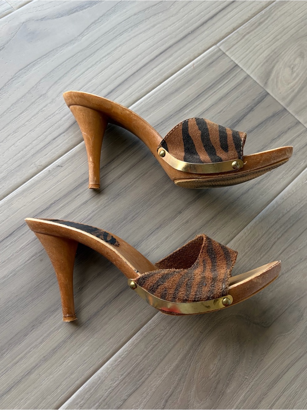 Y2K Aldo Tiger Print Heels